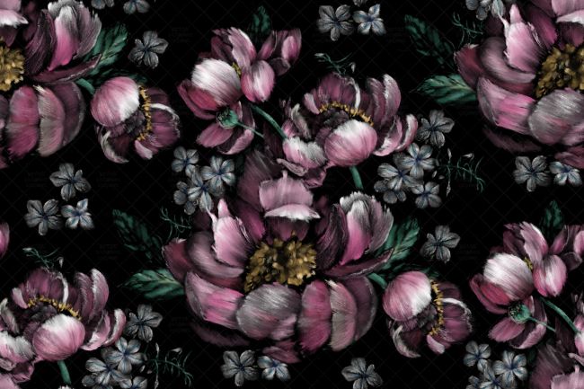 Oil paint floral